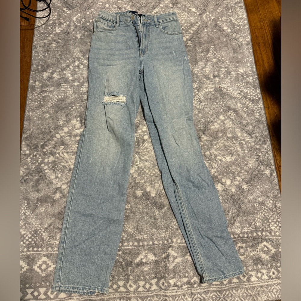 Hollister Ultra High-Rise Stacked Vintage Straight